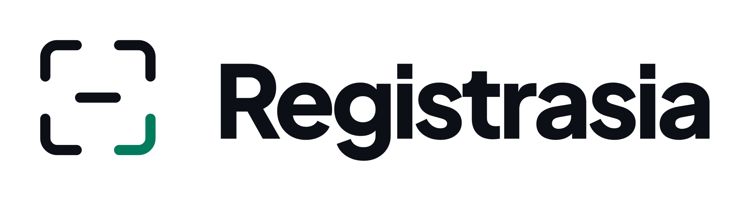 Logo lengkap, untuk latar terang, Registrasia